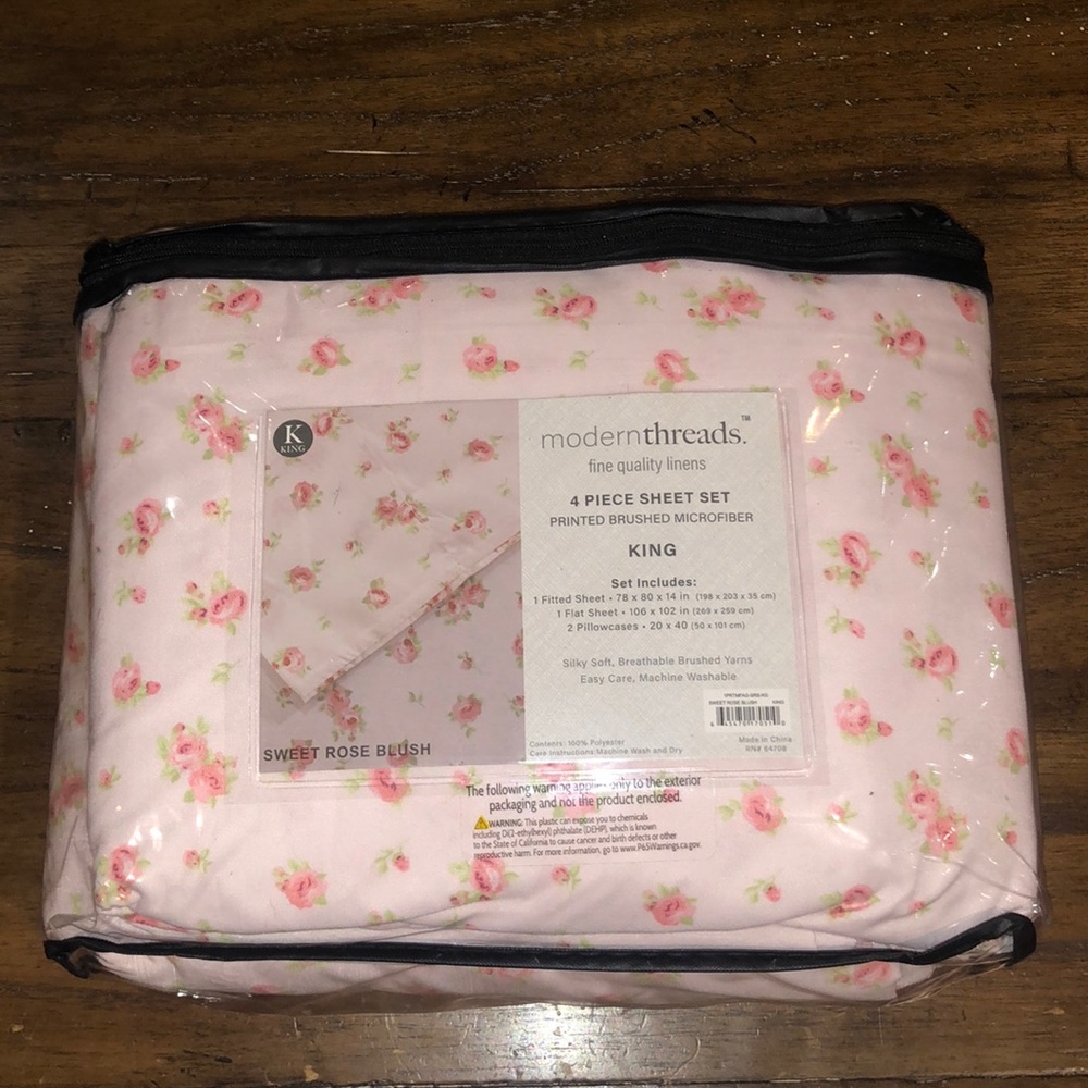 Modern Threads 4 piece sheet set king size
